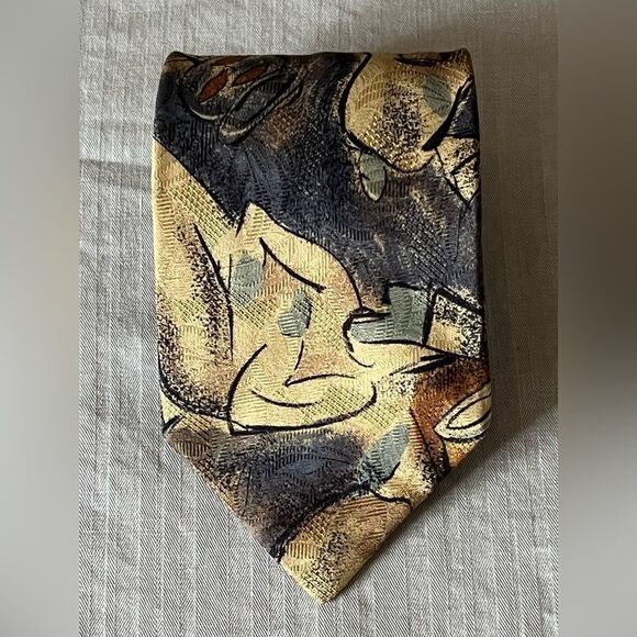 Stefano Milano Mens Silk Tie - Picture 4 of 10